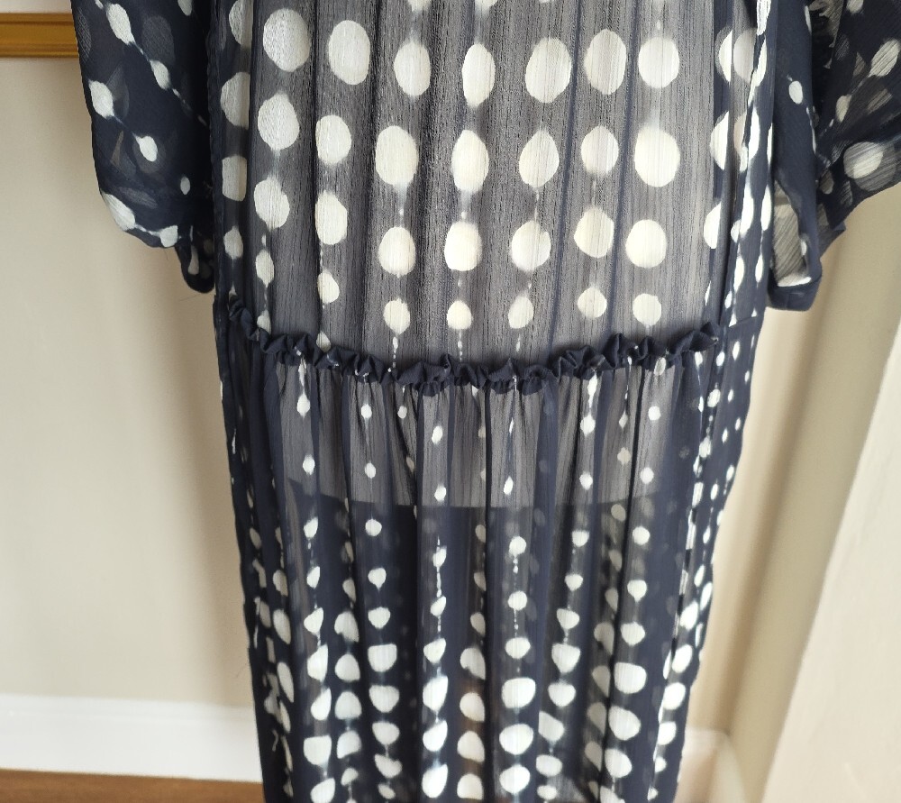 NWT Malia Mills Demi Caftan Urban Dot Noir - Picture 5 of 15
